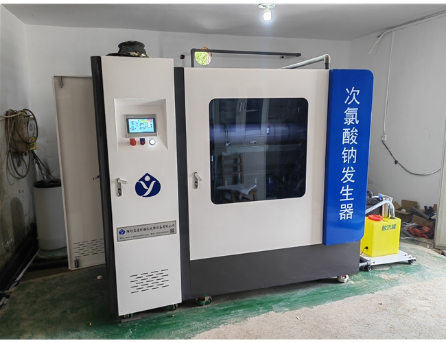 新疆污水厂次氯酸钠发生器安装现场