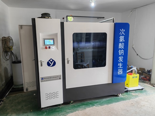 新疆污水厂次氯酸钠发生器安装现场