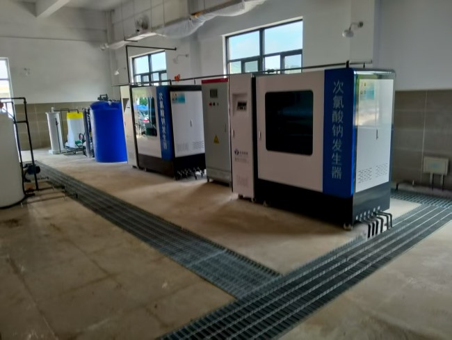 福建污水厂次氯酸钠发生器安装现场